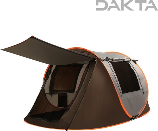 Dakta® Tent | Pop up tent | Camping | Draagbaar | Vouwtent | Canvas |  Opvouwbaar | 3-4... | bol.com