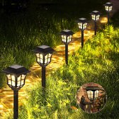 Padverlichting | Tuinverlichting | Zonne-energie | Buitenverlichting | 6 Stuks | Waterdicht | ABS