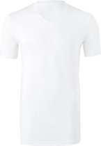 Gamberro Heren - T-shirt - V-hals - Slimfit - Wit