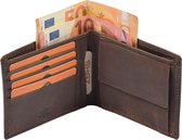 Portemonnee heren-dames luxe leer RFID anti-skim - hoge kwaliteit portefeuille heren-dames leer - mannen-vrouwen cadeautjes, cadeau voor man-vrouw Billfold Bruin