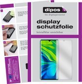 dipos I 2x Beschermfolie helder compatibel met Xiaomi Mi Note 10 Pro Folie screen-protector (expres kleiner dan het glas omdat het gebogen is)