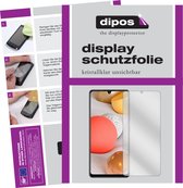 dipos I 2x Beschermfolie helder compatibel met Samsung Galaxy A42 5G Folie screen-protector (expres kleiner dan het glas omdat het gebogen is)