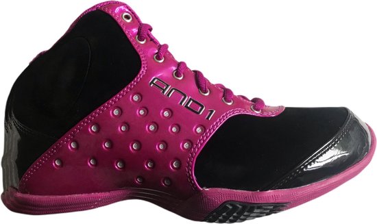 AND1 - Chaussure de basket - Pink noir argent - pointure 38,8