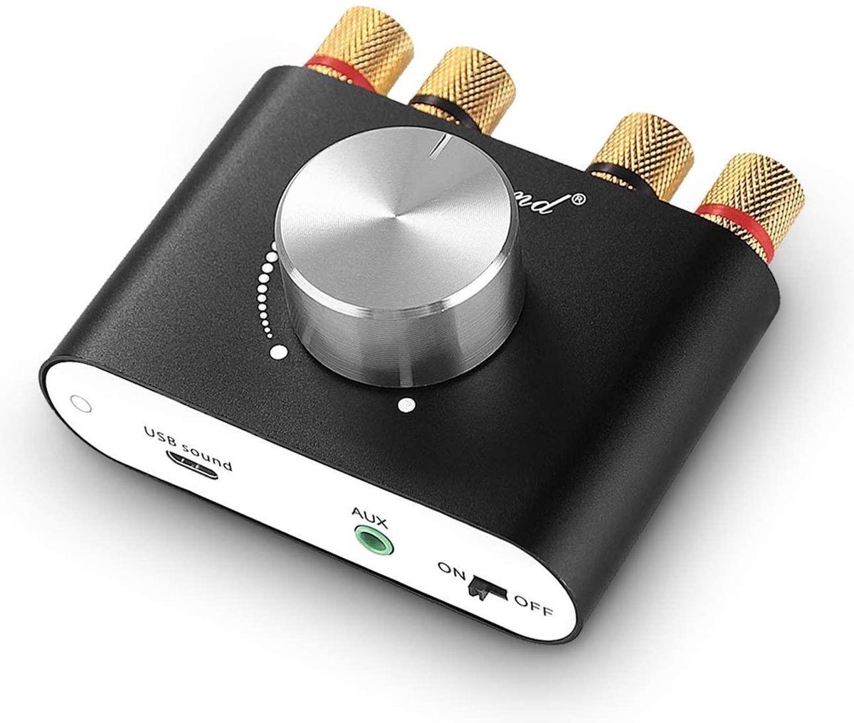 NÖRDIC SGM-173 Digitale audio versterker - Bluetooth 5.0 - USB, AUX - Zwart - NÖRDIC