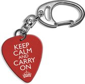 Plectrum sleutelhanger Keep Calm and Carry On