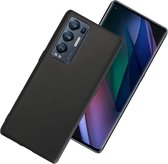 Oppo Find X3 Neo hoesje - MobyDefend TPU Gelcase - Mat Zwart - GSM Hoesje - Telefoonhoesje Geschikt Voor: Oppo Find X3 Neo