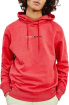 Tommy Hilfiger Straight Logo Trui - Mannen - Rood