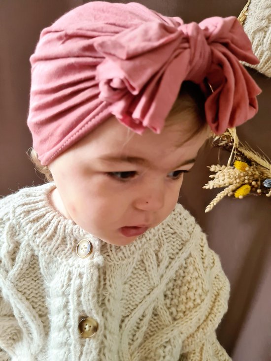 Bandeau à nœuds pour bébé fille, Turban pour nouveau-né