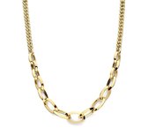 YO&NO - Ketting - Goud - Anker - Gourmet - 11,5mm - 45cm - Sieraden vrouw - 14k - 585 Goud