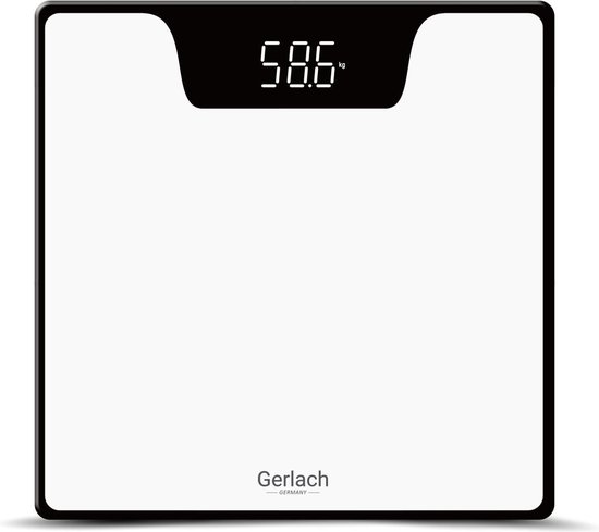 Personenweegschaal met LED-display - wit GL 8167w Gerlach