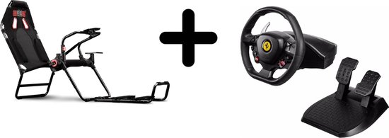 Next Level Racing GT Lite Cockpit + Thrustmaster T80 Ferrari 488 GTB Edition  -... | bol.com