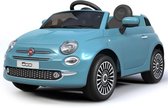 Fiat 500 Licentie auto Blauw - Softstart | Elektrische Kinderauto | Met afstandsbediening | Kinderauto voor 1 tot 6 jaar