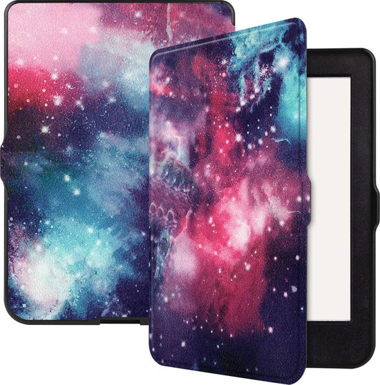 Hoesje Geschikt voor Kobo Nia Hoes Bescherm Hoesje Case Sleep Cover - Hoes Geschikt voor Kobo Nia Hoesje - Galaxy van Hoesje  — afbeelding 5