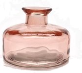 Cactula set van 3 glazen vaasjes / kandelaren / flesjes Turquoise roze Grijs