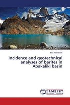 Incidence and geotechnical analyses of barites in Abakaliki basin