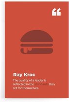 Walljar - Ray Kroc - Muurdecoratie - Poster