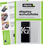dipos I 6x Beschermfolie mat compatibel met Oppo K7 5G Folie screen-protector (expres kleiner dan het glas omdat het gebogen is)