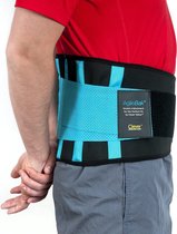 Rugband Onderrug - Zinaps Back Brace - verlicht pijn en voorkomt letsel medische technologie Agilebak door slim geel (WK 02132)