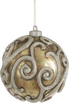 House of Seasons Kerstbal Ornament - H23 x Ø20,5 cm - Goud