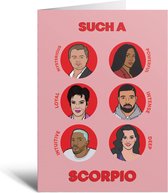 Verjaardagskaart - Such A Scorpio - Schorpioen - Astrologie - Sterrenbeeld - Zodiac - Cadeau