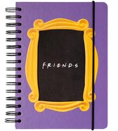 Friends Notitieboek Hardcover 14,8 X 21 Cm A5 Karton Paars/geel