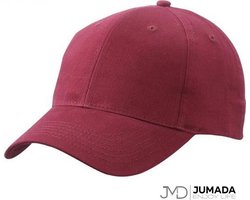 Jumada's Baseball Cap - Baseball Pet - Met 6 Panelen - Katoen - Bordeaux