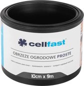 Cellfast  - Rechte tuinrand 10cm x 9m / zwart