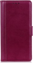 Shop4 - Nokia G10 Hoesje - Wallet Case Grain Rood