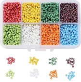 Kralen | Kralen set voor sieraden maken - 8 Kleuren Mix - 3mm - Glas Zaad Kralen - Kit voor Sieraden Maken - 8/0 Rocaille - DIY - Volwassenen - Kinderen - Kralenset - Seed Beads - Cadeau - MAIA Creative