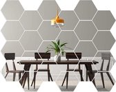 HN® Gsyamh Acryl Spiegel | Tegels Hexagon Honingraat | Spiegels Voor Muren Spiegelplaten Flexibele Niet-Glas Spiegel | Zelfklevend Zeshoekig Voor Thuis