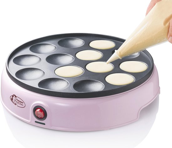 Bestron Poffertjespan - APFM700SDP - 800W - Poffertjesmaker - Electrisch - Roze - 5 jaar garantie — afbeelding 4