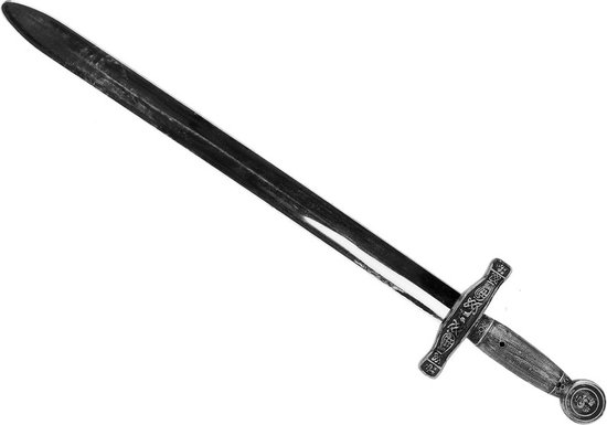 Speelgoed ridder verkleed zwaard zilver 63 cm - Middeleeuwse verkleedaccessoires