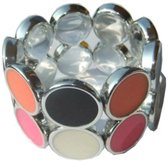 Bling armband met gekleurde rondjes