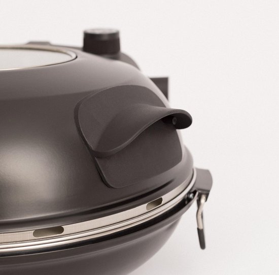 CREATE PIZZA MAKER - Elektrische Stenen Pizzaoven - Regelbare Thermostaat - Campings en Caravans - Ø31 cm - Zwart — afbeelding 5