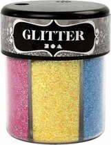 glitter strooibus 6 kleuren 13 gram