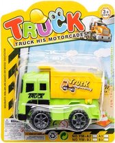 bouwvoertuig 10 cm groene kiepwagen