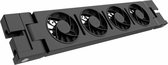 Heatfan Solo 4 Zwart incl. Voeding en Verbindingskabel solo 4 fans