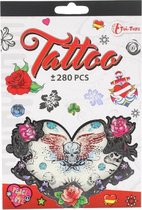 tattoo stickerboekje +280 stuks rood