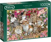legpuzzel Floral Cats 1000 stukjes
