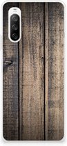 Telefoon Hoesje Sony Xperia 10 III Leuk TPU Back Cover Steigerhout