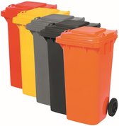 Kunststof Kliko Afval Rolcontainer container 120 liter 120liter 120l rood