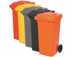 Kunststof Kliko Afval Rolcontainer container 120 liter 120liter 120l rood