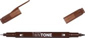 Tombow Twintone marker 41 chocolate