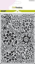 Sjabloon - Hobbysjabloon - flowers and dots - 15x21cm - A5 - CraftEmotions