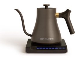 CREATE Waterkoker Digitale - 880 Watt - 500 ml - BPA vrij - RVS - Elektrisch - Mat Zwart - Hattori Swan
