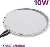 Witte Kuulaa 10W draadloze oplader - QI snellader voor o.a. iPhone en Samsung