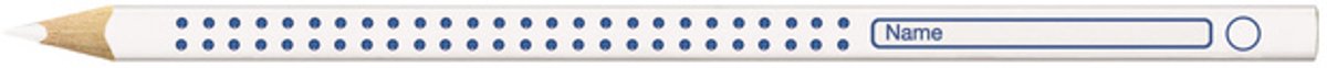 Faber-Castell kleurpotlood - Grip - schoolbord - donker papier - wit - FC-113201