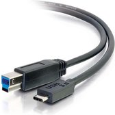 NÖRDIC USBC-100 Printerkabel USB-C naar USB B - USB 3.1 - 1m - Zwart