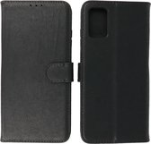 Samsung Galaxy A03s Hoesje - Book Case Telefoonhoesje - Kaarthouder Portemonnee Hoesje - Wallet Case - Zwart