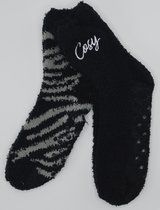 Huissokken Dames 2 paar - cosy socks - Maat 36-41/TU- Anti-slip